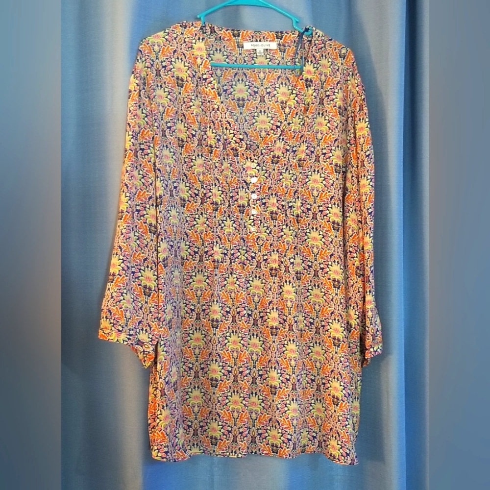 3xl Rose & Olive Blouse